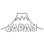 Mount Fuji med Japan skriftsnitt